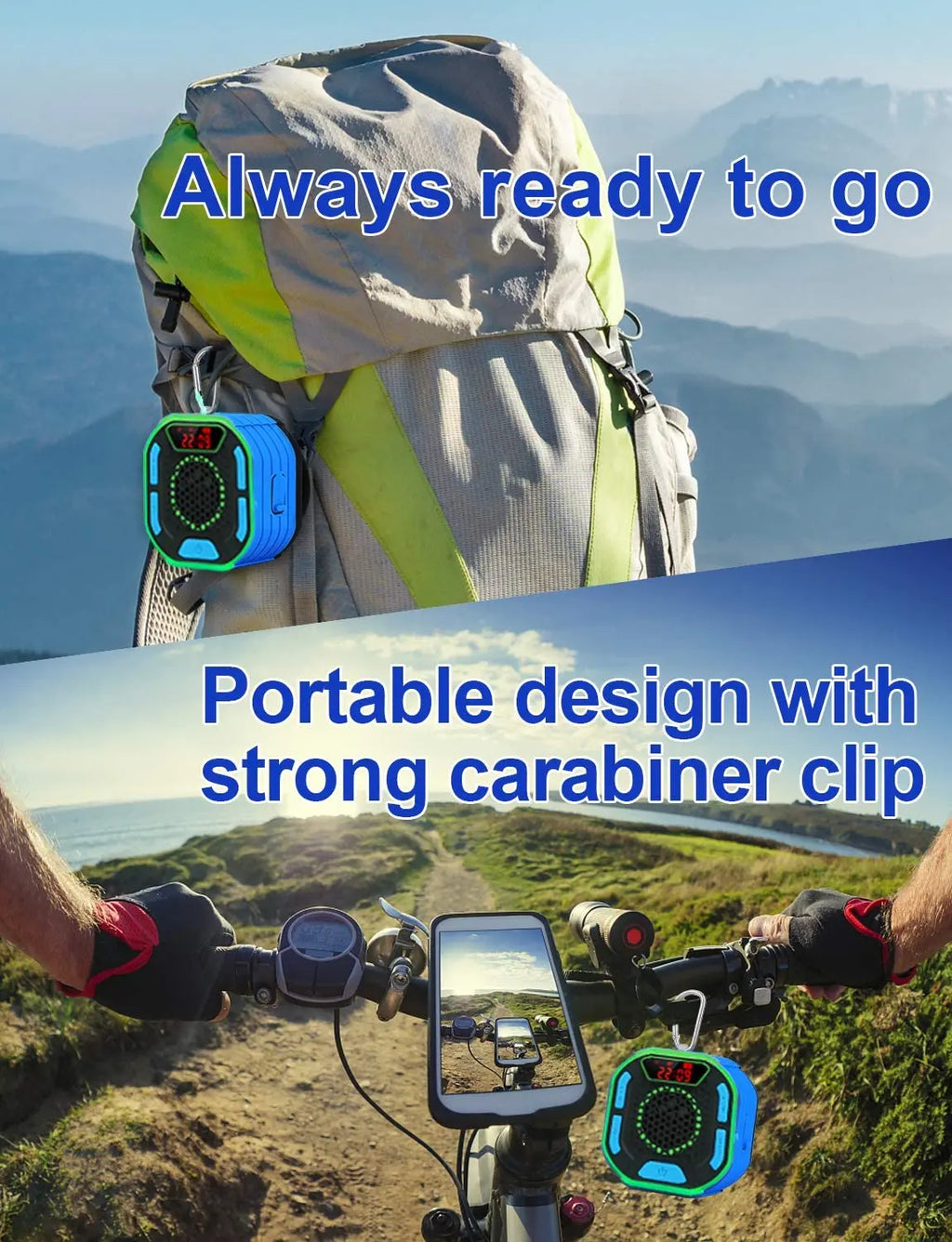 RGB LED Clock Display Stand-up Paddleboard IP67 Float Waterproof for Bluetooth Speaker SUP Jet Surf for Outdoor Mobile Phone Use