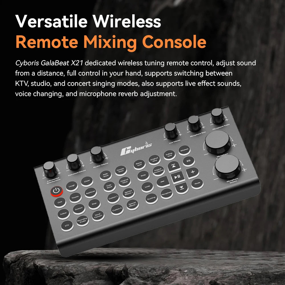 X21 200W Karaoke Speaker with Professional Mixing Controls with Dual Wireless Mics and Dynamic Stage Lighting TF Subwoofer