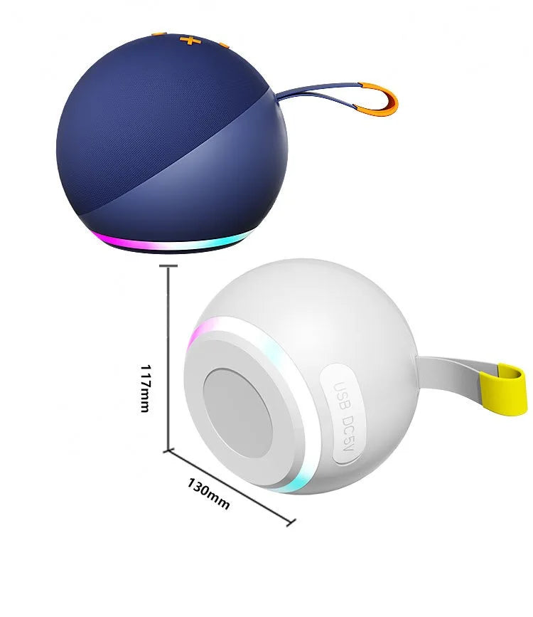 Hot 10W Wireless Mini Subwoofer Battery DC 5V Speaker RGB LED Lighting for Bedrooms Dining Rooms Offices Outdoor
