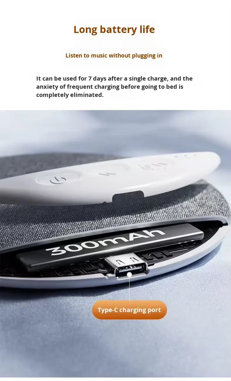 New X3pro Under-pillow Sleeping Speaker High Sound Quality Bluetooth Audio White Noise Sound Adaptive ABS Material