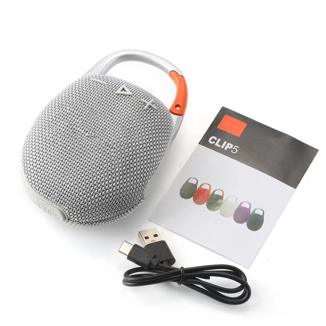 CLIP5 Portable Outdoor  Speaker Mini Bass Wireless with Waterproof Plug-in Cross-Border New Product Powered by Battery