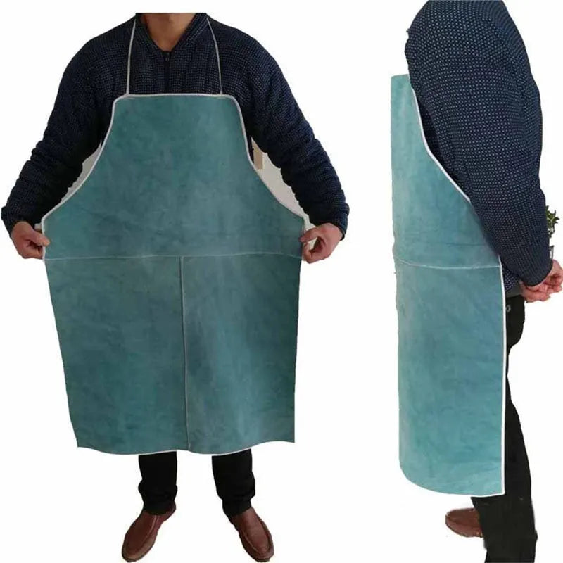 Welding Aprons Protective Welder Thermal Protection Workwear Cowhide Leather Heat Insulation Welder Protective Apron