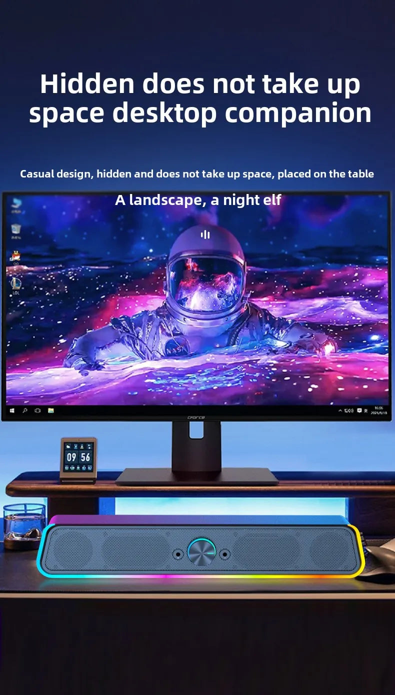 Wholesale RGB Gaming Desktop Computer Speakers Wired for Laptop