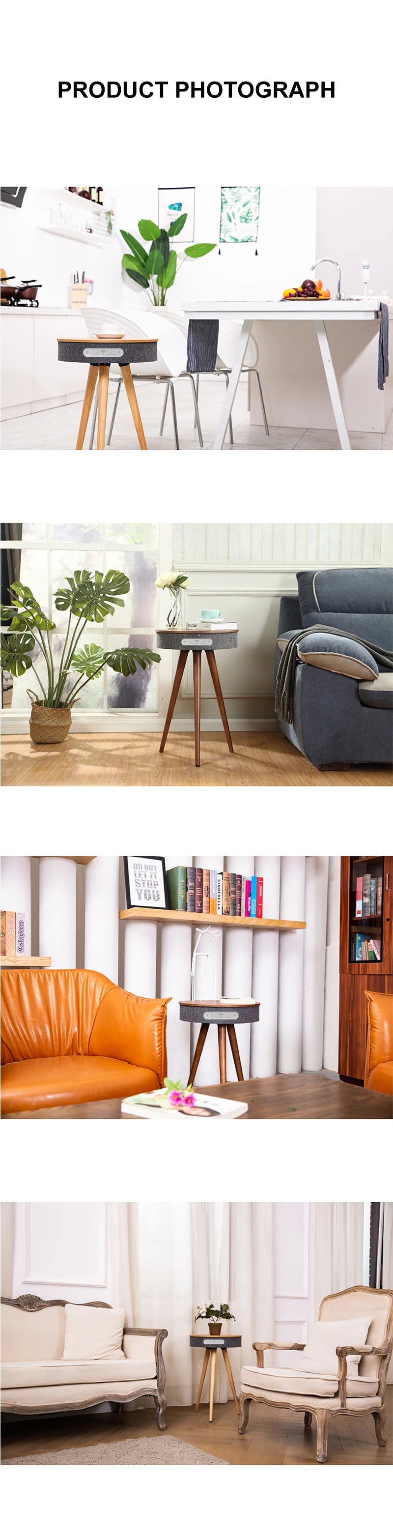 Hot Selling Wireless Charging Coffee Desk Speaker Table Bluetooth Speaker