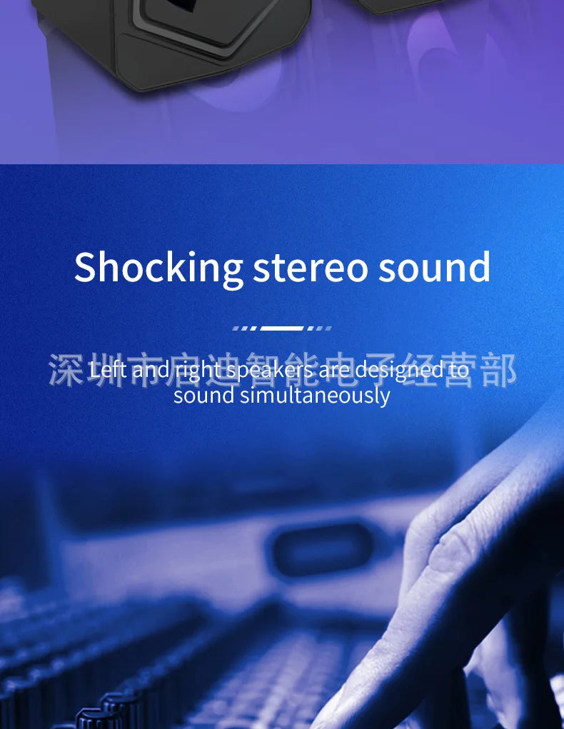 Manufacturer Direct E1080 Desktop Mini Bluetooth Speaker E-Sports Gaming Speaker Suitable for Desktop and Home Use
