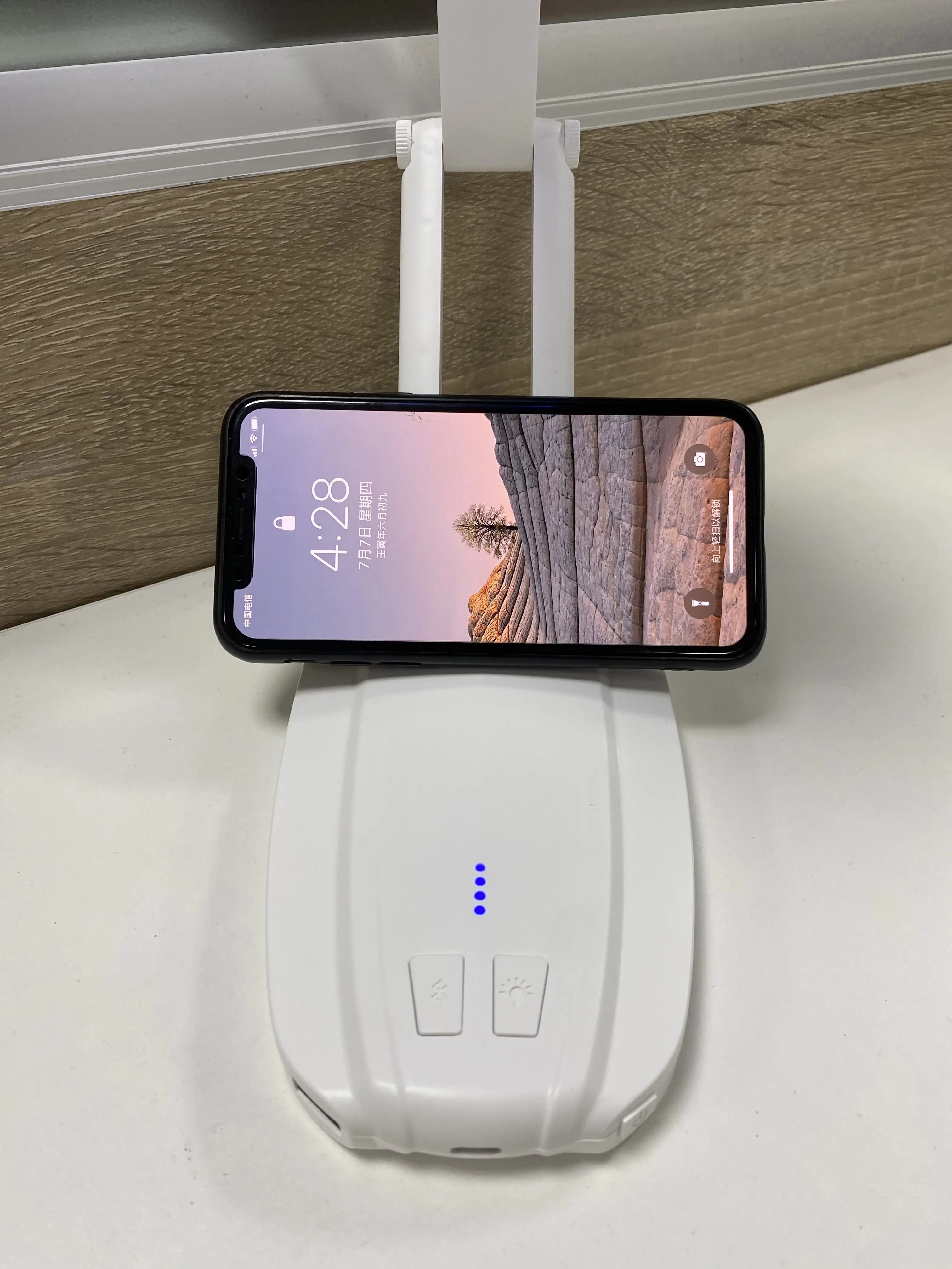 New Design Bedroom LED 4 in 1 Music Player  Bluetooth Speaker Desk Table Night Light Lamp With Supporting Power Bank