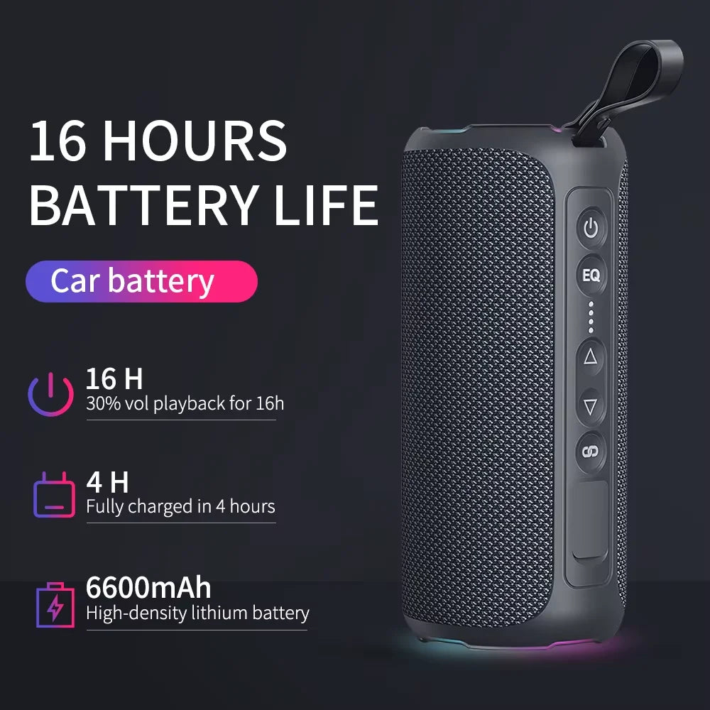 Waterproof IPX7 for 5.0 Portable Wireless Subwoofer with 3000-5000mAh Battery 30-50W Output Power for Home Theatre Spa Use
