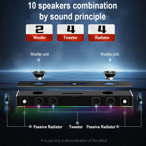 2.1CH for Bluetooth Home Karaoke Theater System for New Year's Indoor Party