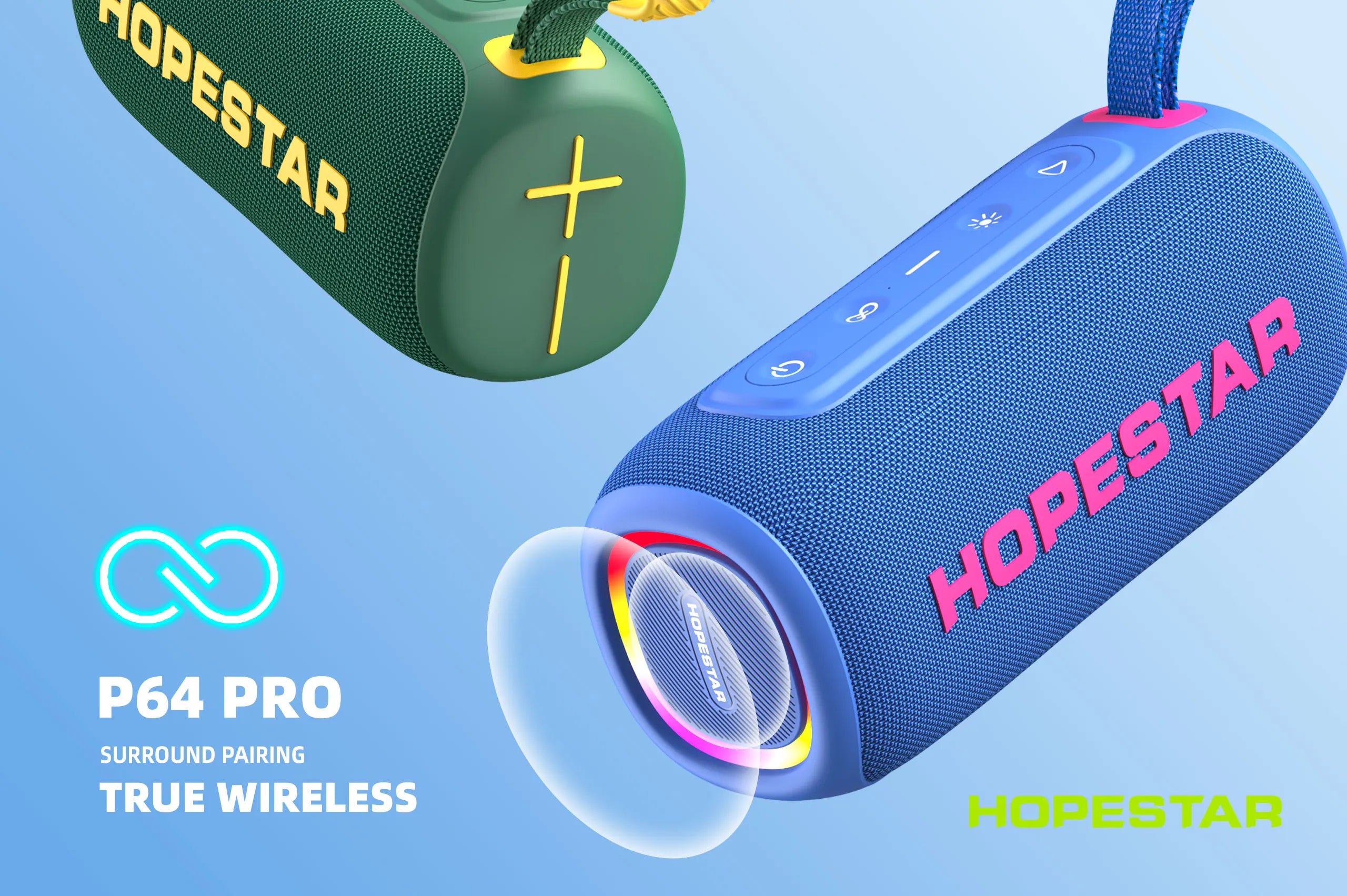 Hopestar P64Pro New Portable Outdoor Speaker Altavo Wireless Heavy Bass MP3 Waterproof Loudspeaker Audio Caixa Speakers