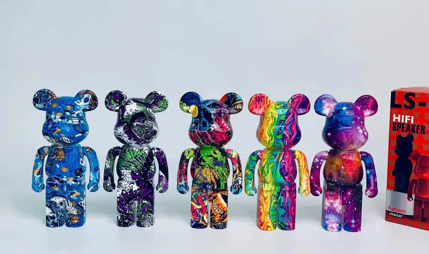 Fashion LS-02 Painted Bear Bluetooth Speaker Color Bear Creative Speaker Wireless Mini Speaker for Gift