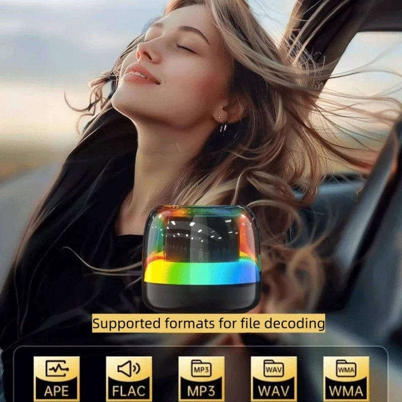 RGB Wireless BT Speaker, High Sound Quality, Super Bass, Ultra-long Outdoor Battery Life, Subwoofer Audio System