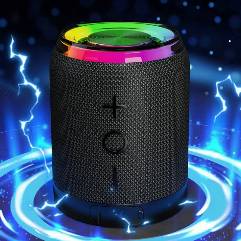 BT369 HiFi 10W Strong Bass 2-in-1 Magnetic Dual Split Wireless Speaker IPX6 with RGB Lights BT5.4 TWS Pairing Suitable