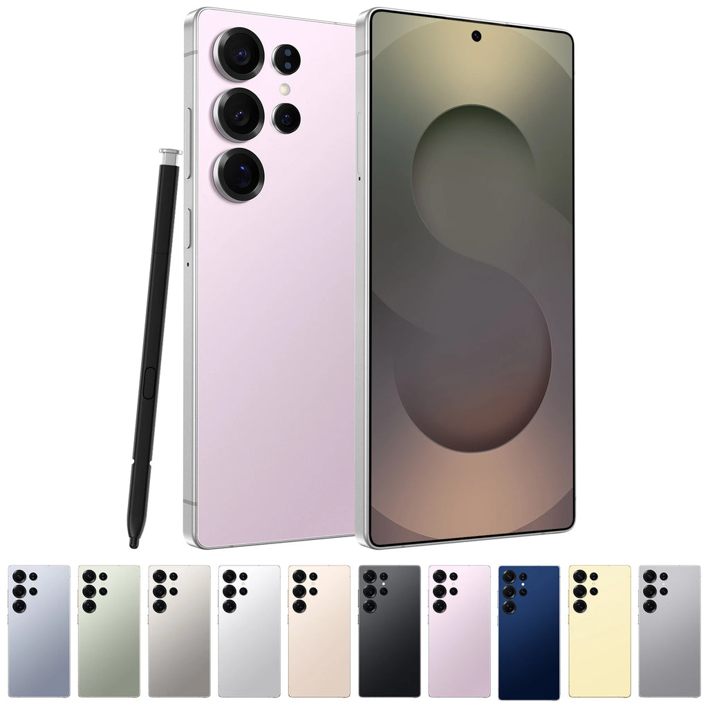 Free Shipping Hot Selling S24 S25 5g Smartphone 108mp Rear Camera 128gb/256gb/512gb/1tb Storage Hd Screen Wholesale Cell Phones