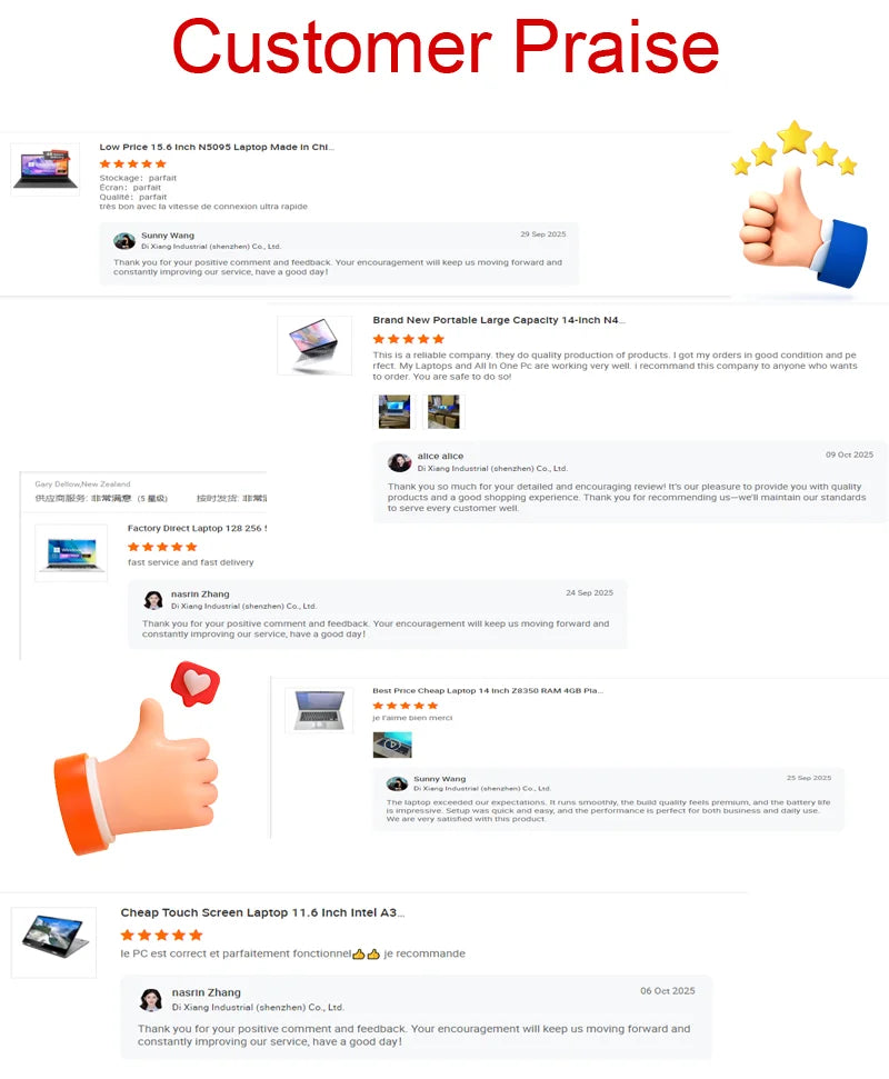 Brand New Laptops 14 Inch N3350 N5095 N95 6/8/16/32GB 64GB 128GB 256GB 512GB 1TB Cheap Student Laptop Computer Business Notebook