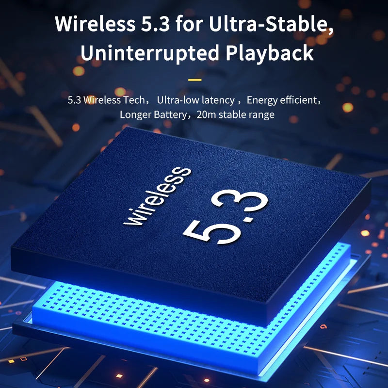 Popular New Material Wireless Speaker BT5.3 Portable Sound Equipment Subwoofer  Surround Sound Audio Neckband Speaker with Mic