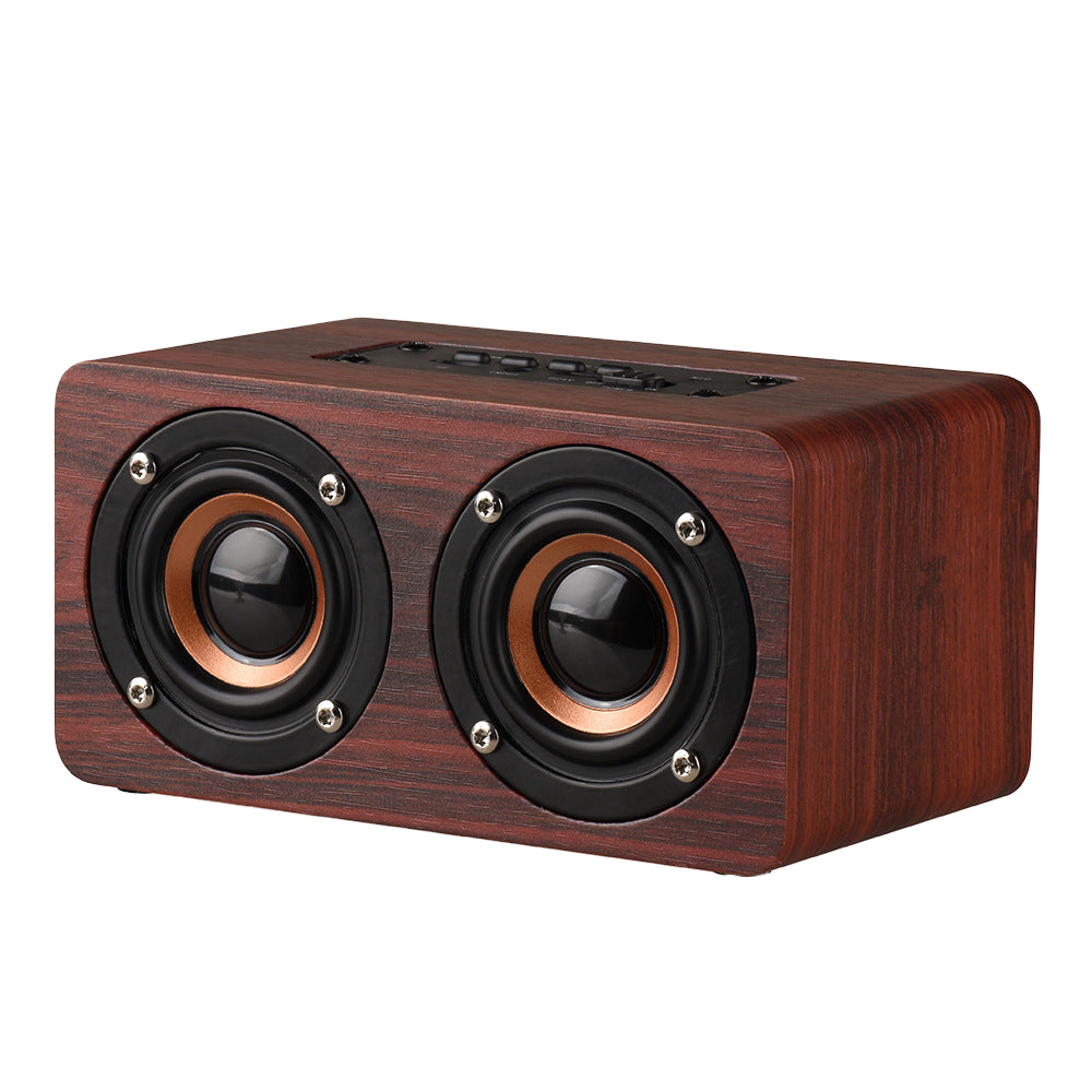 Portable Wireless Speaker Wood Sound Bar Active BT 5.0 1200mAh Battery Super Bass Stereo Handheld System 5-10W Output Home