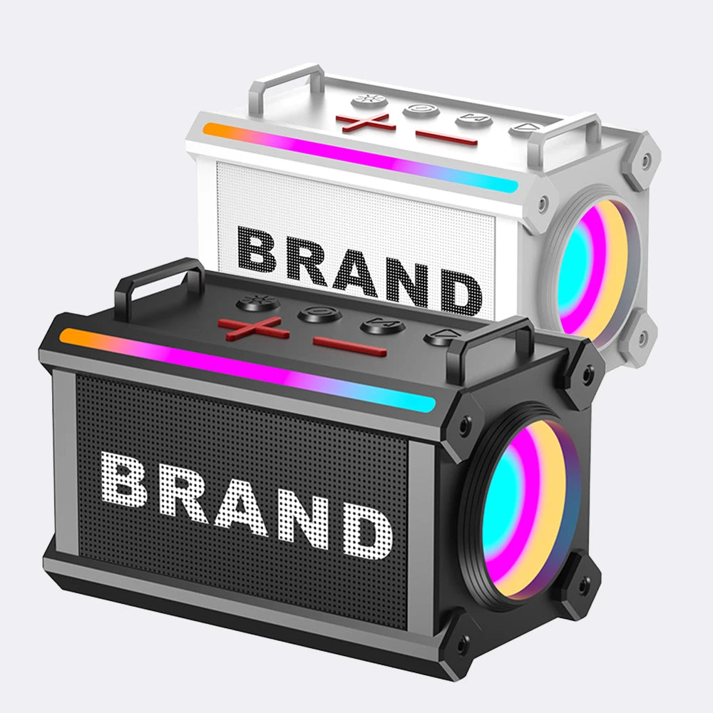 2025 Factory New Outdoor Portable Wireless Bluetooth Speaker Mini Speakers Strap TF Card Bass High Quality Loud RGB Lighting
