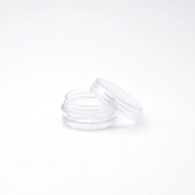 10Pcs 2g 3g 5g 10g 15g 20g 30g Plastic Cosmetics Makeup Box Nail Art Storage Pot Container Clear Sample Lotion Jar