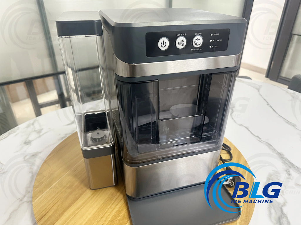 BLG Home Use for 35lb Nugget Ice Maker Quiet Operation, Easy Clean, Energy Efficient, with Water Tank, Portable Home Appliance