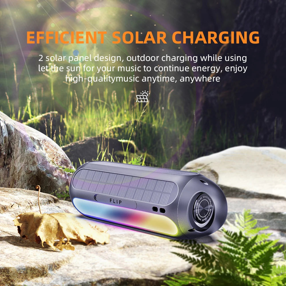 Cyboris S8 Portable RGB Lighting IPX6 Waterproof AUX Wireless for Bluetooth 5.3 Magnetic Golf Cart Attachment Speaker
