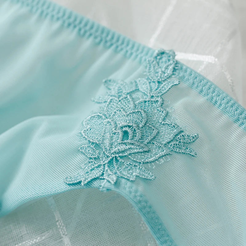 Luxury Women Bra Briefs Set Sexy Floral Embroidery Push Up Bra Panty Underwear Sets Female Lingerie Brassiere Seamless Panties