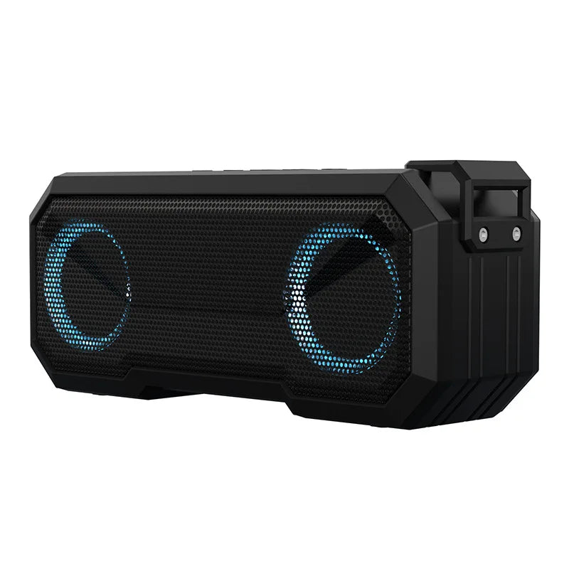 Outdoor Wireless Speakers RGB LED IPX7 Waterproof TF USB Reader FM Radio Dual 8W Rich Bass Portable Bluetooths Speaker
