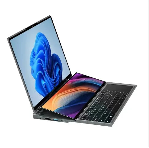 I9 Laptop Brand New16+14 Inch Double Monitor Touch Screen Computer Intel Core I9 10885H 10th 32 2TB SSD Ultra Slim Gaming Laptop