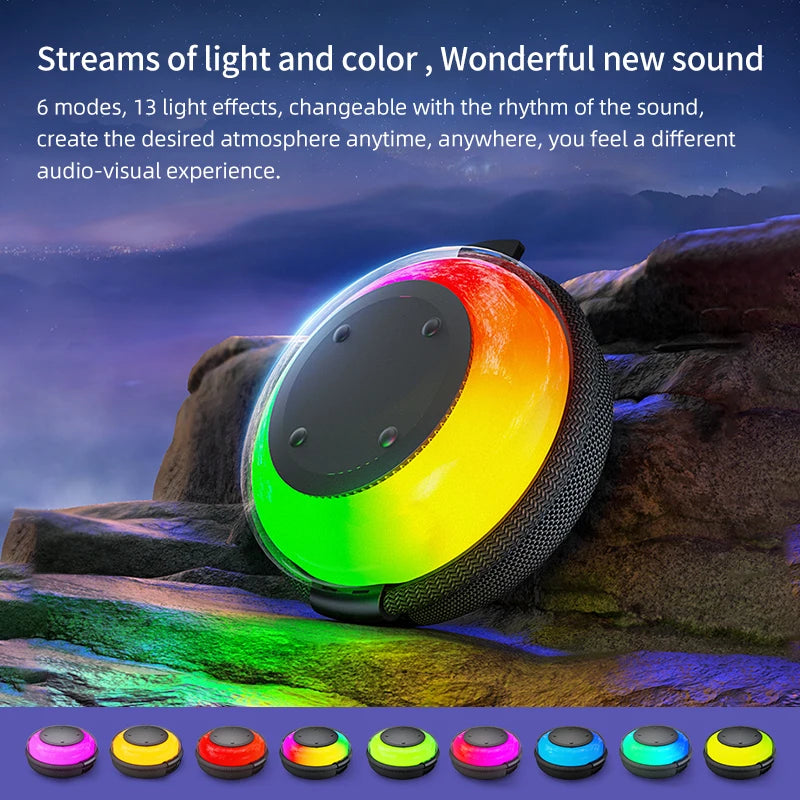 High Quality RGB Loudspeaker Waterproof Portable Party Speaker Powerful Bass Wireless Blue Tooth Speaker
