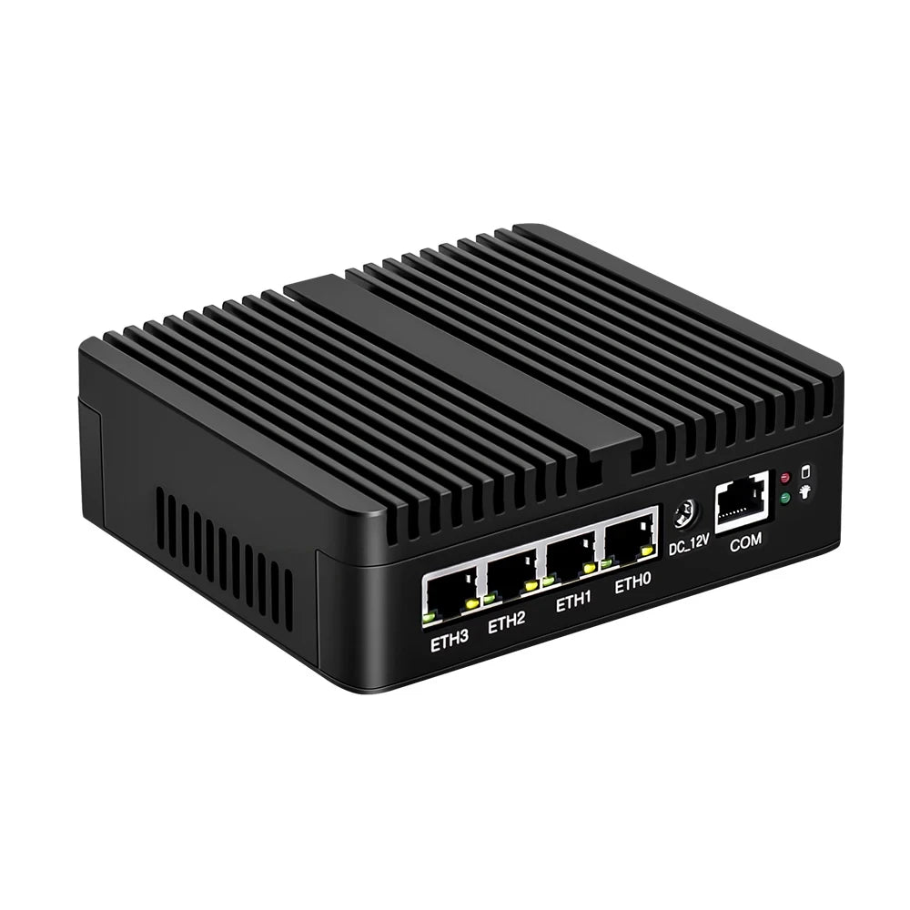 Topton Mini PC Micro Firewall Appliance N150 J6412 J5005 6305 4x I226-V 2.5G Fanless Router Computer Proxmox OPNsense PfSense