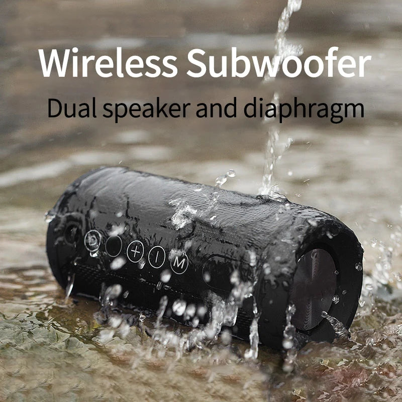 CYBORIS Dual Wireless Speakers IPX4 Waterproof Portable IPX4 Tower CD Players with Quality Music for Computer Use