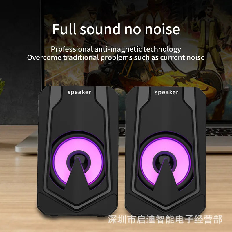 Manufacturer Direct E1080 Desktop Mini Bluetooth Speaker E-Sports Gaming Speaker Suitable for Desktop and Home Use
