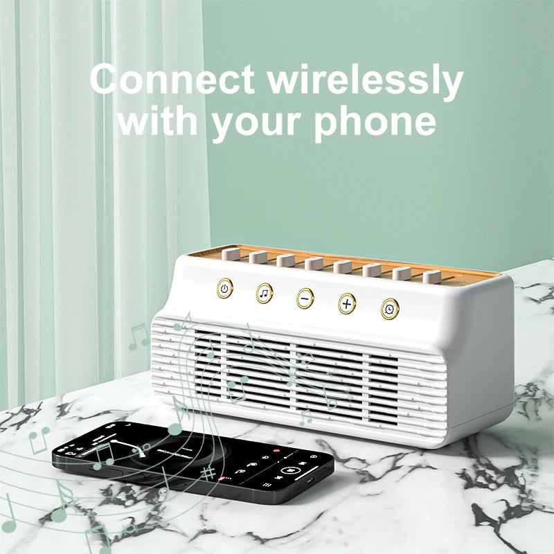 Portable USB Rechargeable Natural Sound Wireless Speaker White Noise Machine for Adult Sleeping