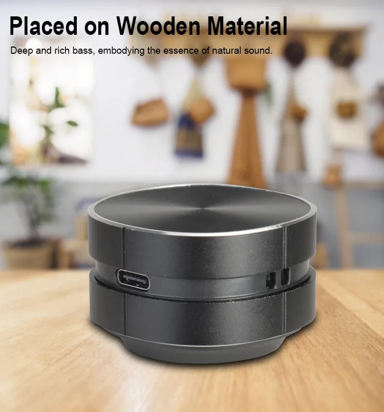 M1R Portable Bone Conduction for Bluetooth Speaker RGB LED Lighting Wireless Audio Small Plastic Cabinet