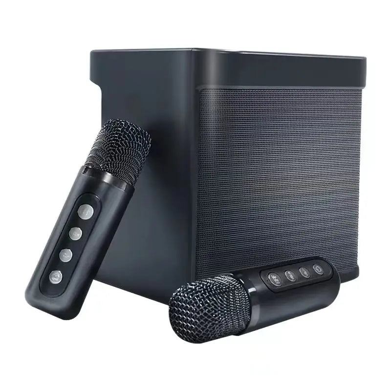 YS210 Mini Bluetooth Speaker Microphone Wireless Portable Subwoofer Ys-203 Wireless Karaoke Speaker With 2 Microphones Kd-203