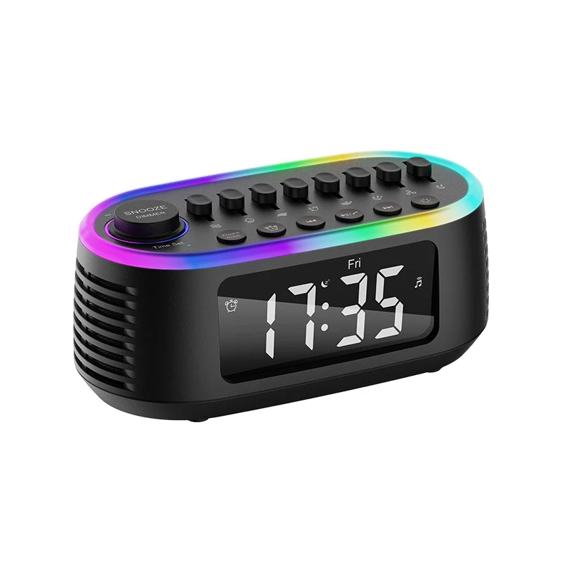 T13 White Noise Sleep Sound Machine 20W Wireless Portable Speaker 8 Relaxing Nature Sounds with LED Alarm Clock Audio Function