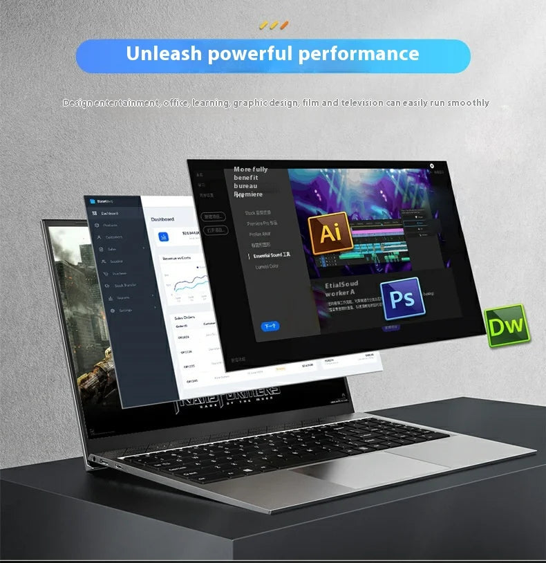 Best Selling 2025 14-Inch Business Office Laptop with Intel N3350 Processor 1TB SSD IPS Panel Camera CN Plug DUAL FAN Cooling