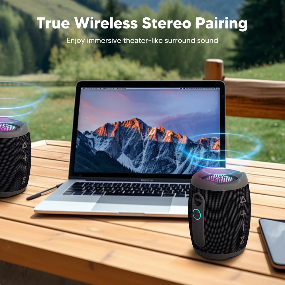 OEM 30-Watt TWS Portable Bluetooth Speaker Deep Bass IPX6 Waterproof New Design for Home Computer Mobile Phone Good Quality