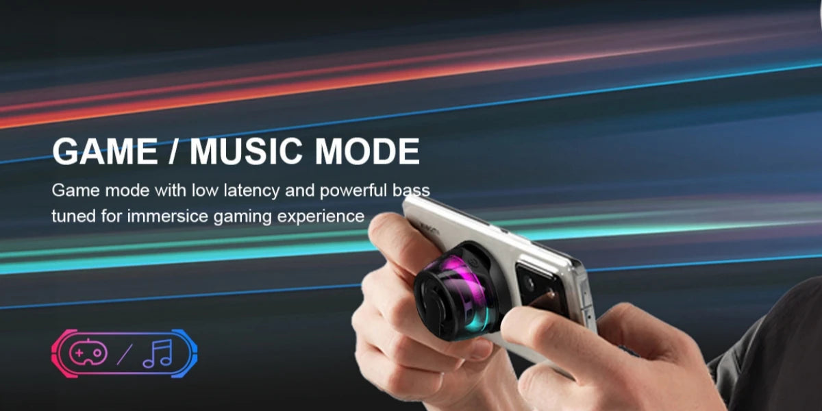 Magnetic Portable Speaker BW200 Mini Sound Box BT5.3 RGB Lighting Phone Holder True Wireless Speakers