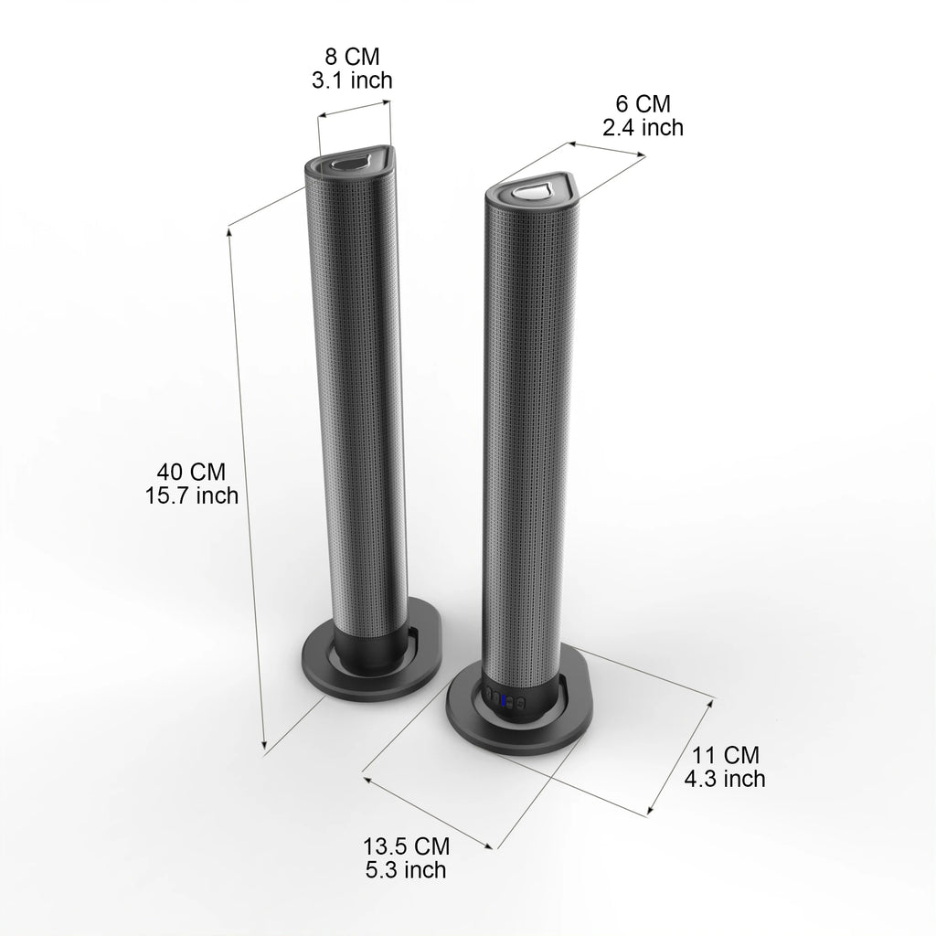 TV Sound Bar with FM Detachable Soundbar Wireless Speaker Home Theater Surround Sound System TF Card/Aux/RCA Connection