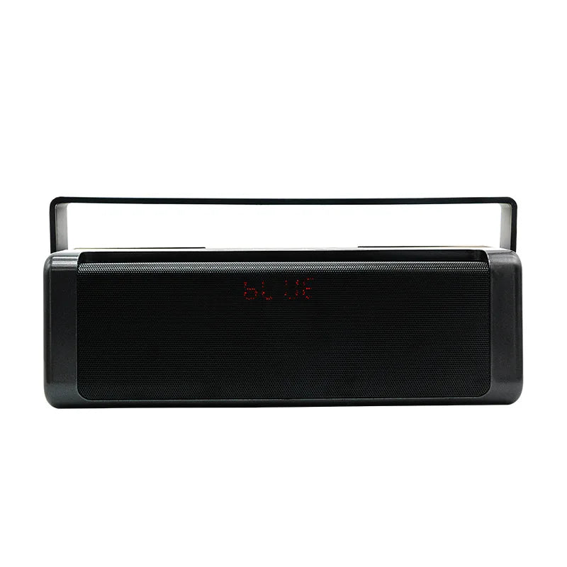 HSPDIA new square Bluetooth speaker Radio FM Digital display screen portable handle belt sound box boombox caixa som portatil