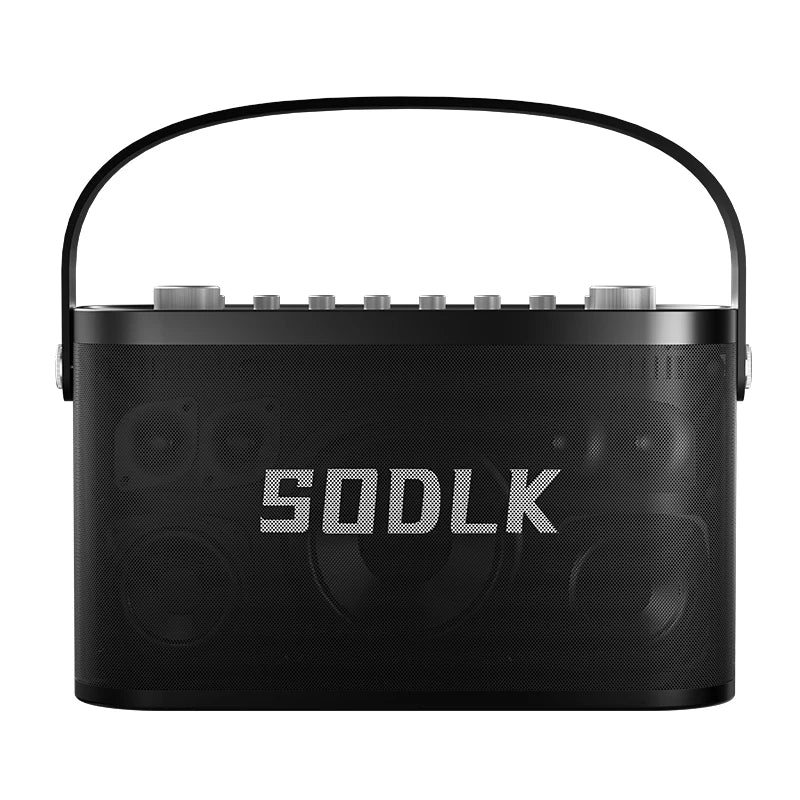 SODLK S1271PLUS 280W Portable Karaoke Machine with 2 Wireless Microphones Karaoke Speaker Supports AUX, USB, MIC, Live Streaming