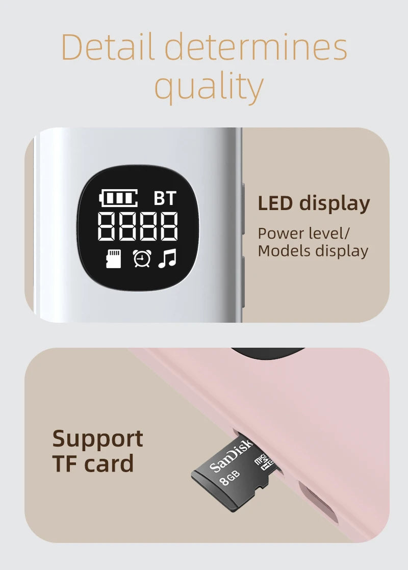 Light Weight Portable Bluetooth Speaker Stereo Bass Pillow Speaker Bone Conduction Sleep Aid Device