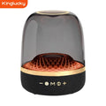 KINGLUCKY PK501 Desktop Glass - Like Bluetooth  Speaker High - Quality Sound Transparent RGB Multi - Colored Lighting Speaker