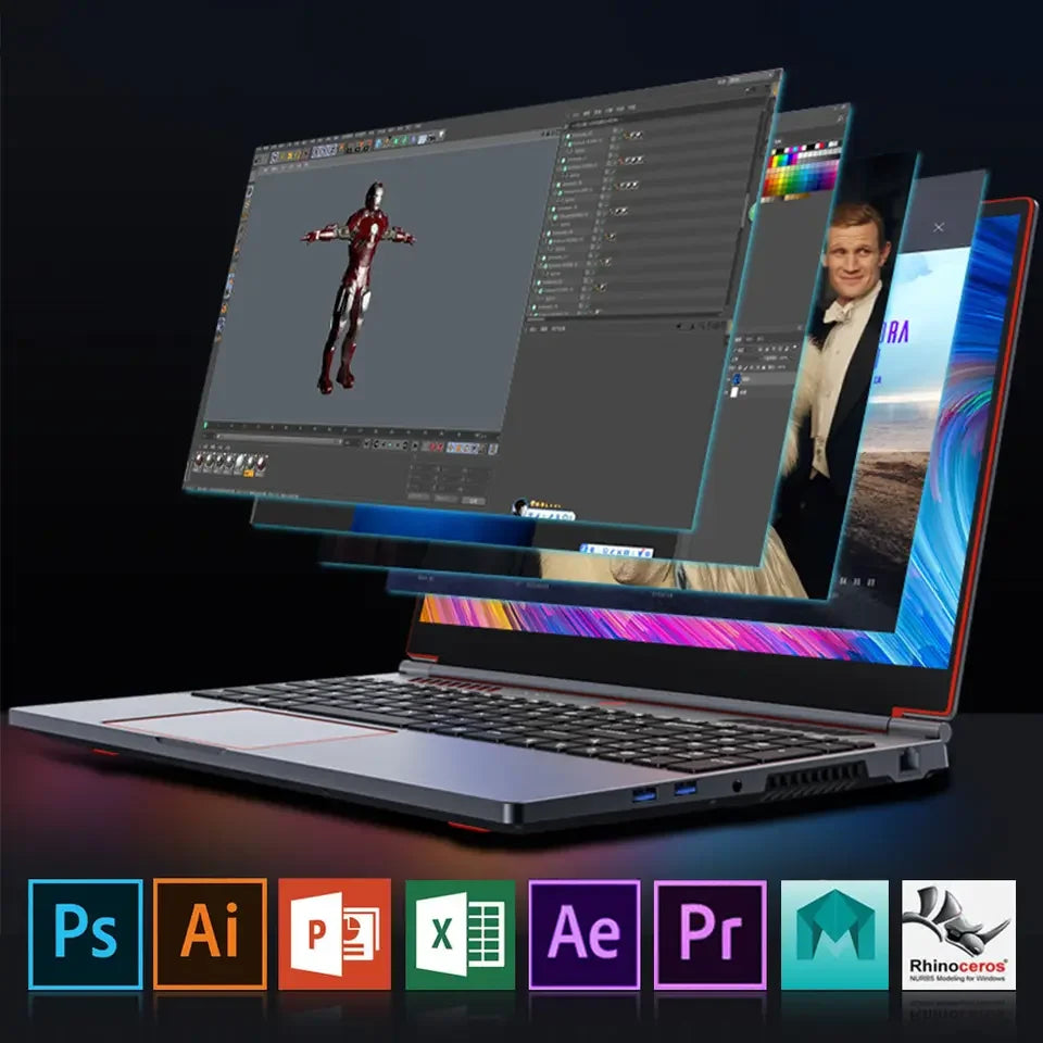 16-Inch Fast Speed Gaming Laptop Intel I5 12450H for GTX 4050 6GB IPS 144Hz E-Sports Screen Backlit Keyboard Metal Case