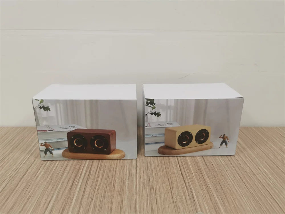 Unique Design Parlantes Wooden bluetooths Music Hifi Speaker Wood Wireless Speaker