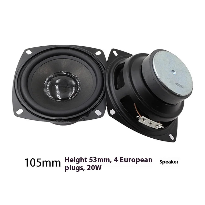 In Stock 4 Inch Square Outdoor Multimedia Waterproof Full Range Stage for Bluetooth Speaker 4 Ohm 20 Watt