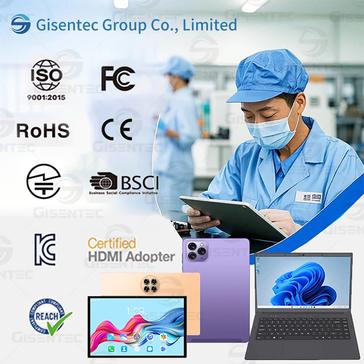 New Gisentec Intel N3450 15.6" Laptop 512GB/1TB SSD English Keyboard Business Laptop 90Hz Display 4000mAh Battery 1-Year