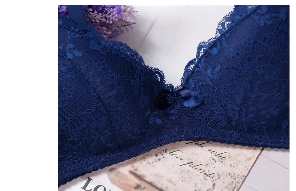 lingerie underwear women japanese pink bra plus size feminino lace intimates wire free bralette