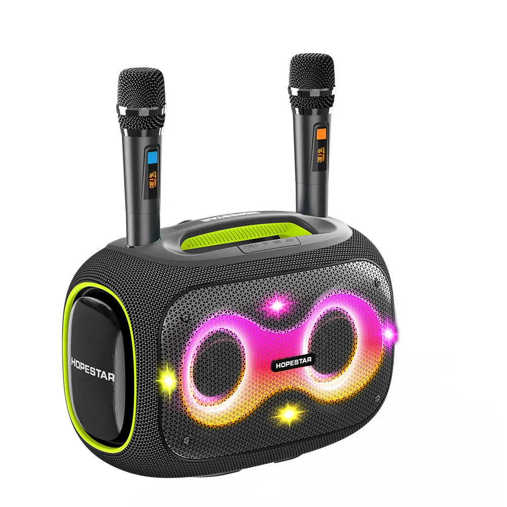 HOPESTAR 120W Partybox Outdoor Waterproof Wireless Bluetooth Speaker Home Theatre USB TF Home Party Karaoke Bass Effects