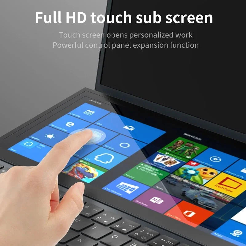 Intel Core I7-9750H High Performance 16"+14" Dual Screen Laptop 1920*1080 Window 10/11 Notebook Computer
